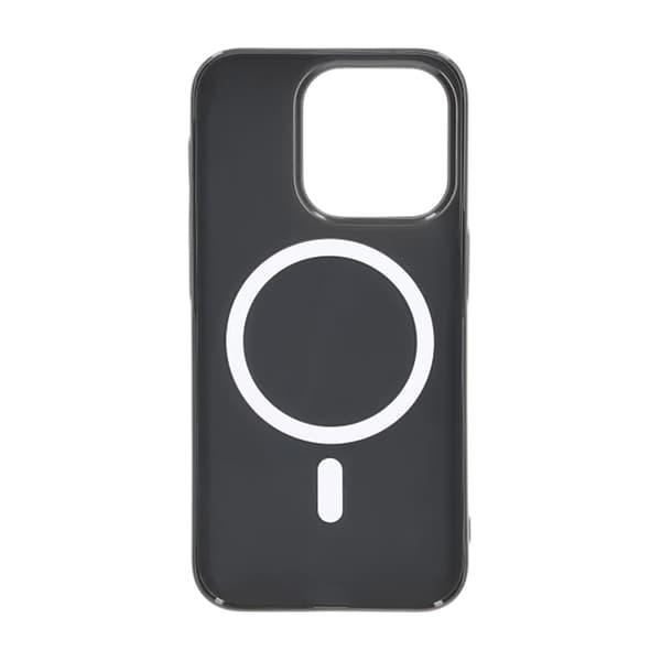 Glossy design Magnetic Case For iPhone 15 Pro Black Svart