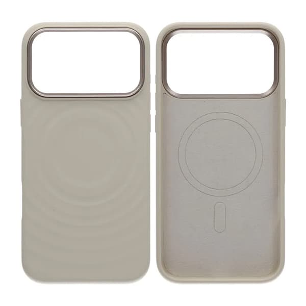 Mobilskal Silikon med Magsafe för iPhone 17 Pro Max - Beige Beige