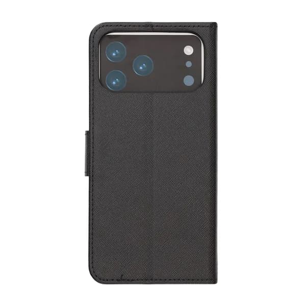 Plånboksfodral med stativ till iPhone 17 Pro Max - Svart Svart