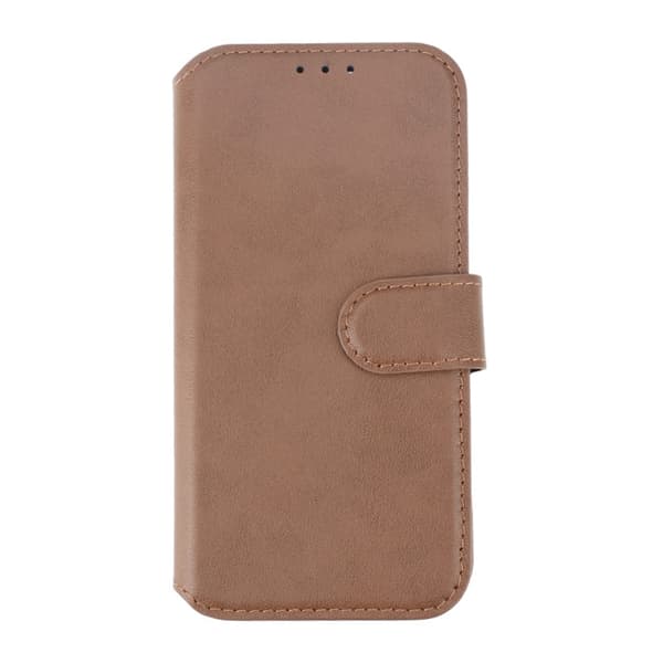iPhone 15 Pro Plånboksfodral Läder Rvelon - Brun