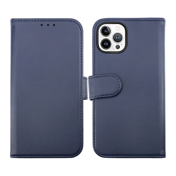 iPhone 14 Pro Max Plånboksfodral Magnet Rvelon - Blå Svart