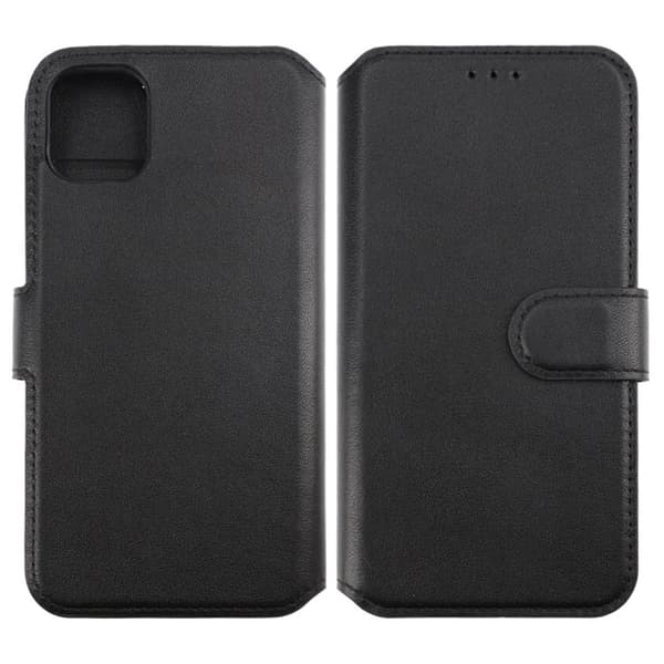 iPhone 14 Pro Max Plånboksfodral Extra Kortfack Rvelon - Svart Svart