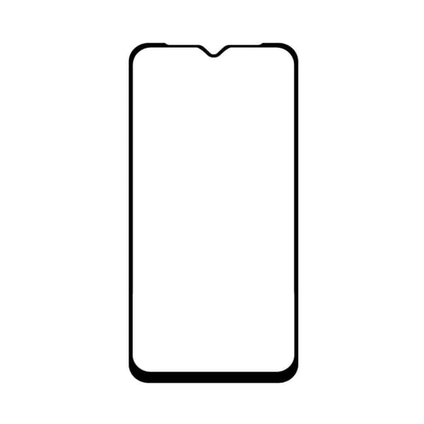 Screen Protector Samsung A10 - 3D Tempered Glass Black - bulk Svart