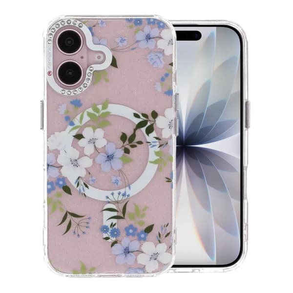 Flower Series MagSafe Case - iPhone 17 Bluebell Garden Blå
