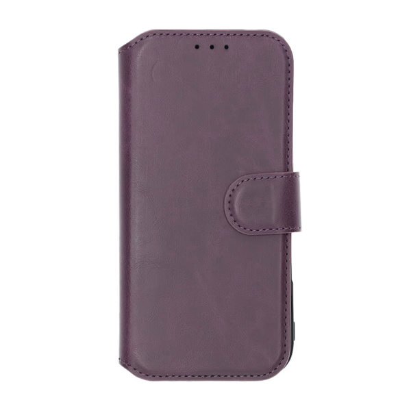 RV Wallet Case iPhone 16 Dark Cherry Lila