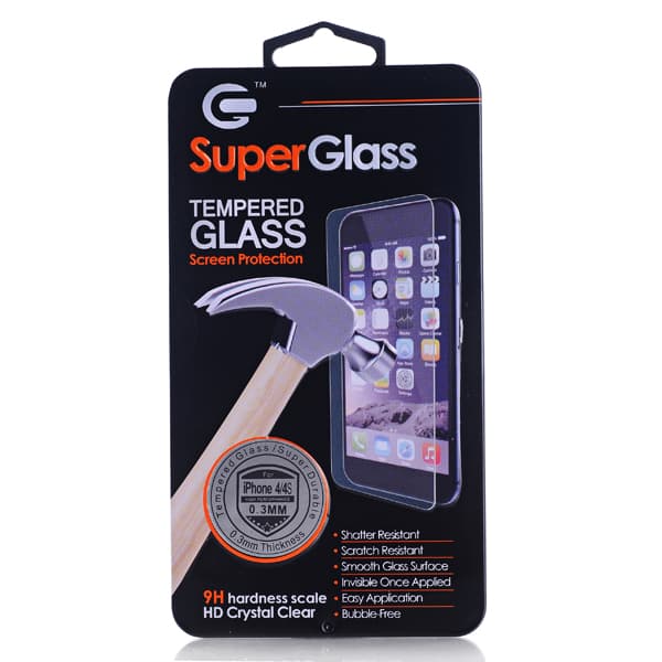 Screen Protector iPhone 4/4S - Tempered Japan Glass 0.33mm Transparent