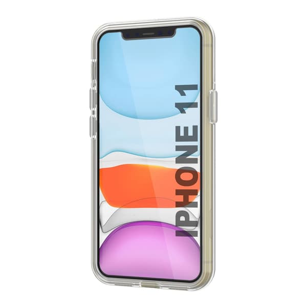 iPhone 11 Mobile Case with Card Holder TPU Rvelon - Transparent