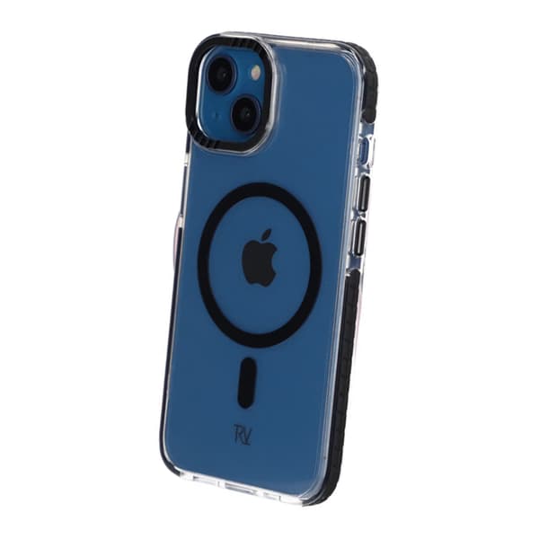 Rvelon Mobile Case Magnet Reinforced for iPhone 13 and 14 - Black Svart