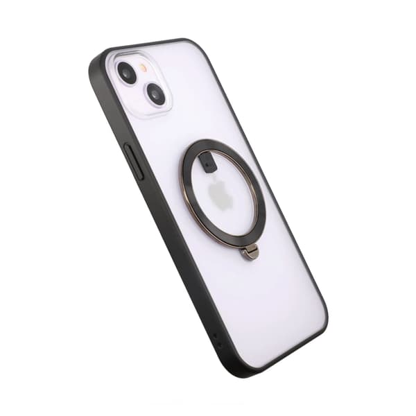 iPhone 14 Case with MagSafe Stand Rvelon - Black Svart
