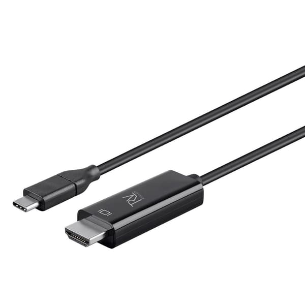 Rvelon USB-C till HDMI 1.4-kabel 4K - 1 meter med chipset