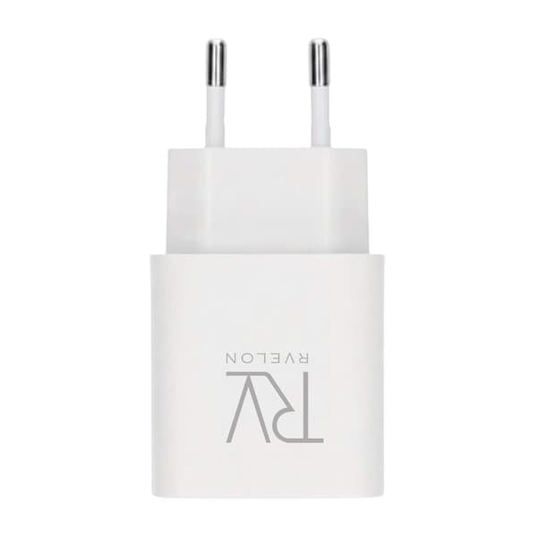 Rvelon Snabbladdare USB-C 20W Vit