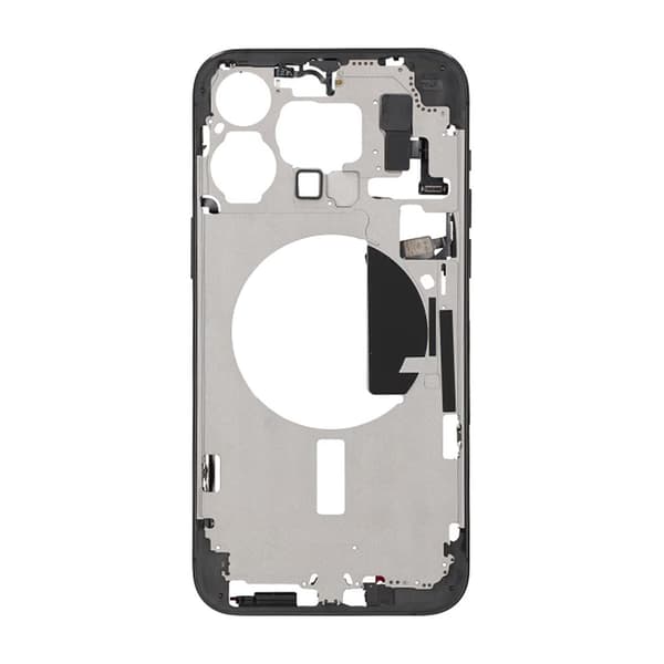 iPhone 15 Pro Max Mittenram med smådelar OEM - Titansvart