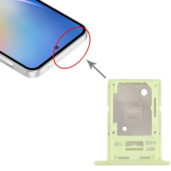 Samsung Galaxy A15 Simkortshållare - Grön Grön