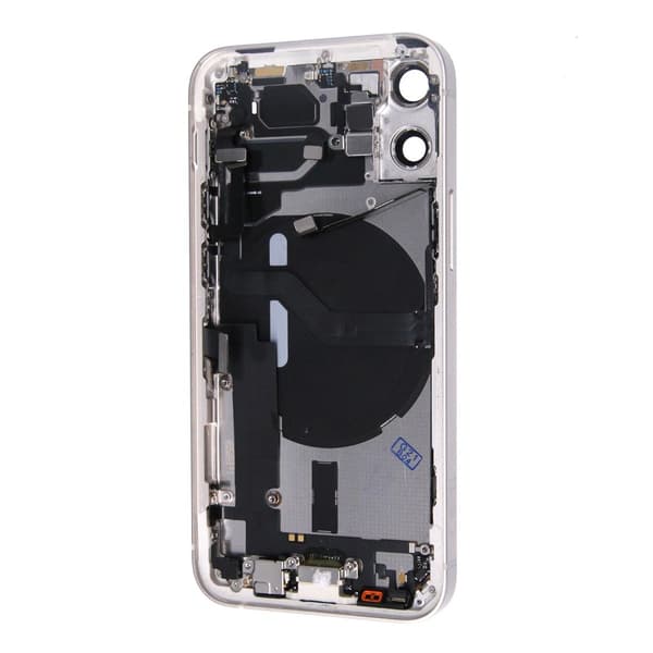 iPhone 12 Mini Baksida med Komplett Ram - Vit Vit