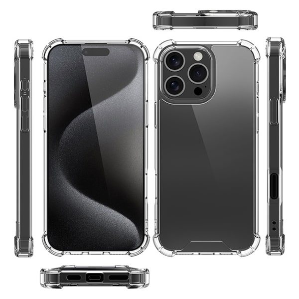 iPhone 16 Pro Shockproof Case - Transparent Transparent