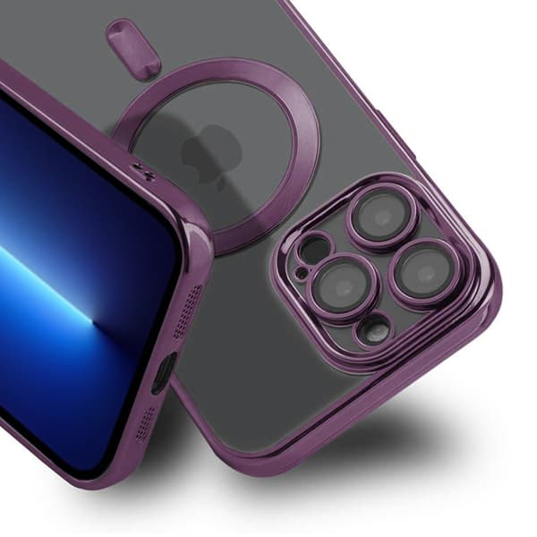 Luxury Phone Case with Magsafe iPhone 13 Pro - Purple Lila