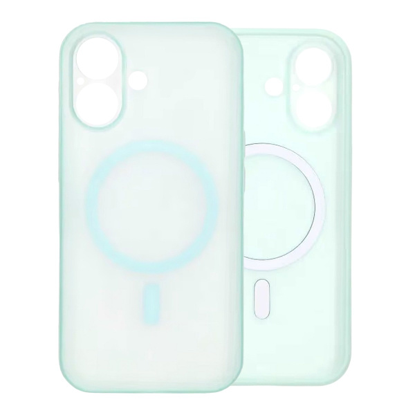 Precise Hole Shield Magnetic Case - iPhone 16 Green Grön
