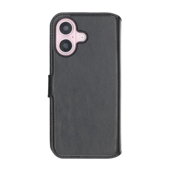 RV Magnetic Wallet Case iPhone 16 Black Svart