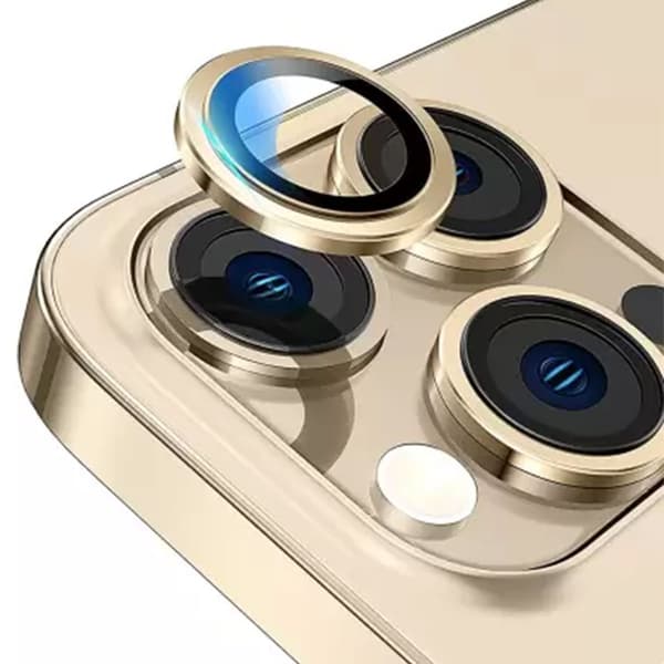 iPhone 14 Pro Kameralins med Ram - Guld Guld
