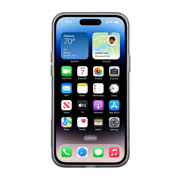iPhone 14 Plus Mobilskal - Frostat Svart Svart