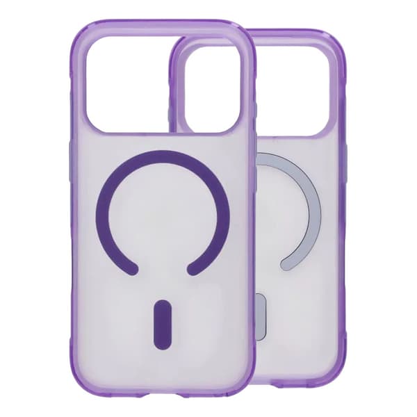 Matte Magnetic Shockproof Airbag  Case For iPhone 17 Pro Purple