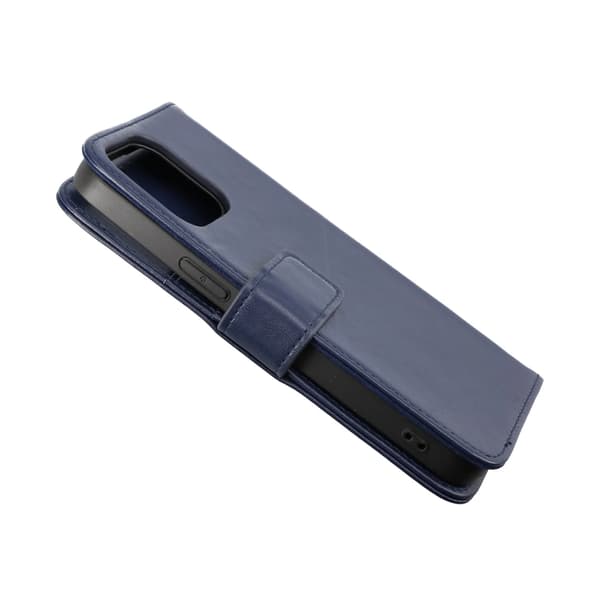 iPhone 14 Pro Max Plånboksfodral Läder Rvelon - Blå Blå