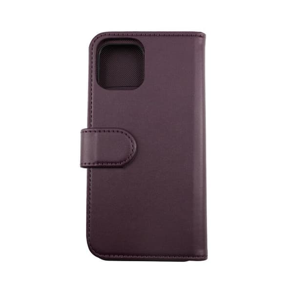Rvelon Wallet Case Magnet for iPhone 12 and 12 Pro - Dark Purple Lila