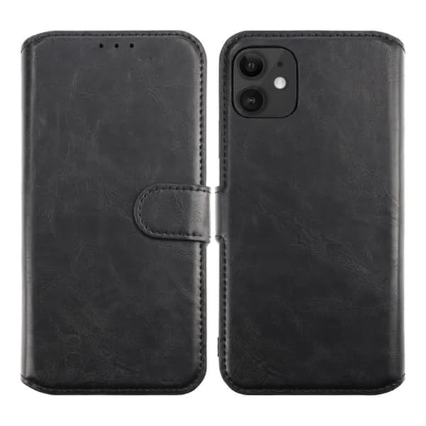 iPhone 11 Wallet Case Magnet Rvelon - Black Svart