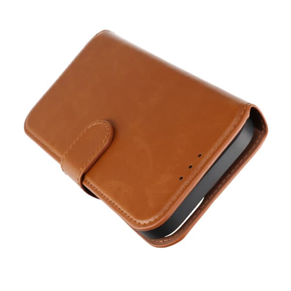 RV Magnetic Wallet Case iPhone 15 Brown Brun