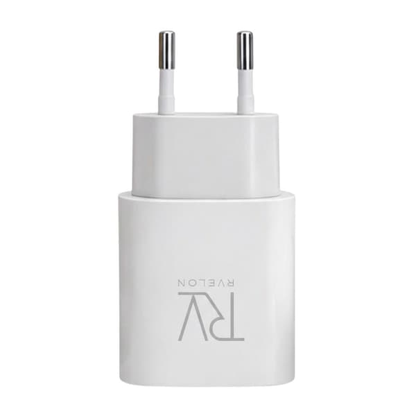 Rvelon Laddare Dubbel USB-A & USB-C 20W - 10 pack (bulk)