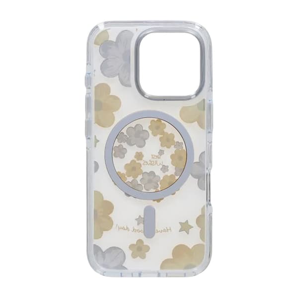 Gradient Floral Magnetic Case For iPhone 16 Pro Max Yellow