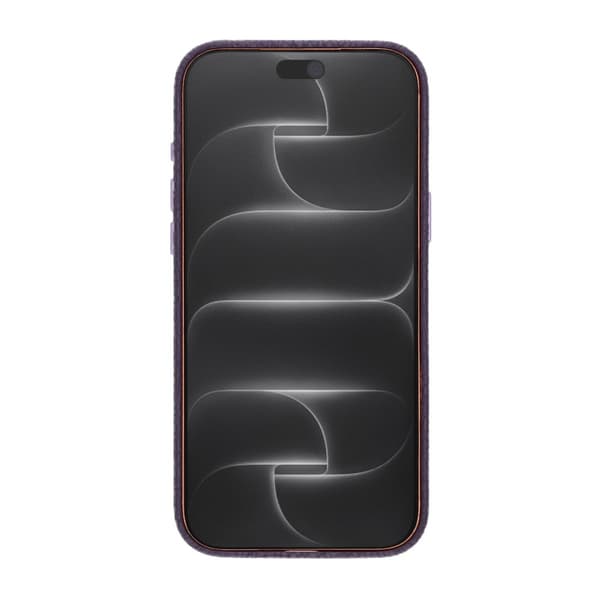 Crystal Grain Full Wrap Magnetic PU Leather Case For iPhone 17 Pro Max/18 Pro Max Purple