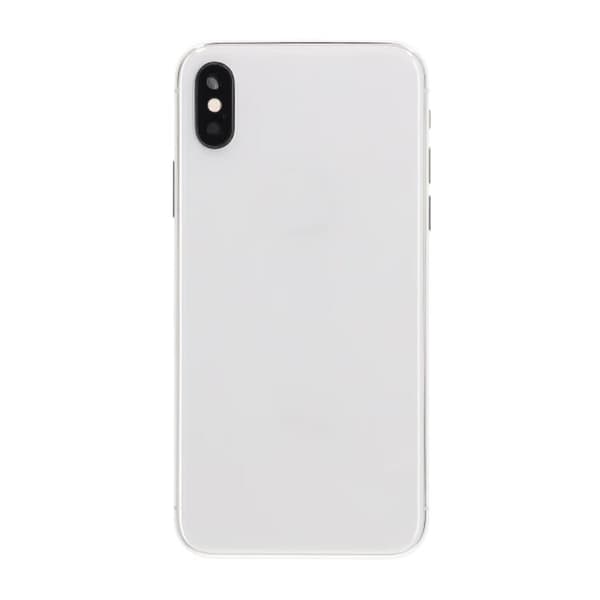 iPhone X Baksida med Komplett Ram Premium - Silver Silver
