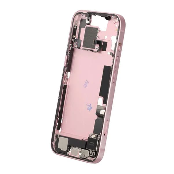 Mittenram med smådelar för iPhone 15 - Rosa OEM Rosa