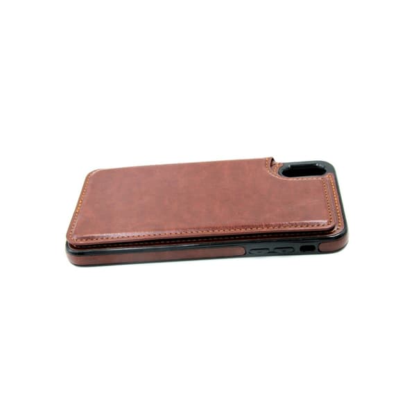 iPhone XS Max Case with Card Slot - Brown Brun