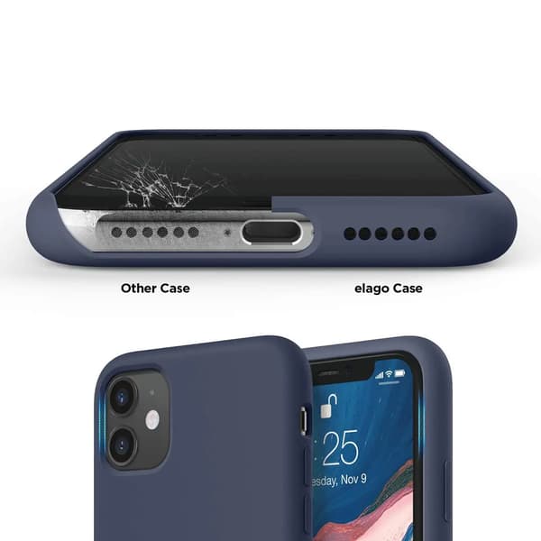 iPhone 11 Case - Silicone Rvelon Blue Blå