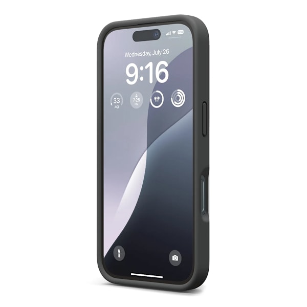iPhone 16 Plus Case - Silicone Rvelon Black Svart