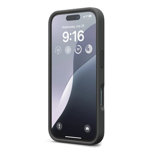 iPhone 16 Plus Silicone Case Rvelon - Black Svart