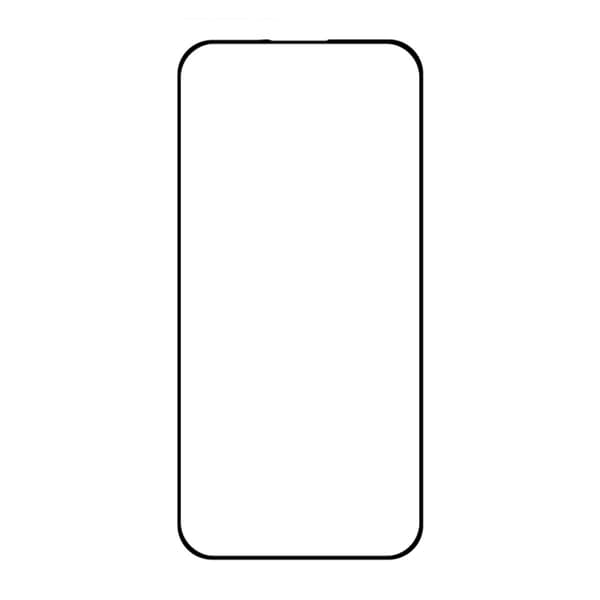 Rvelon Skärmskydd för iPhone 15 Pro - 3D Härdat Glas - Bulk Svart