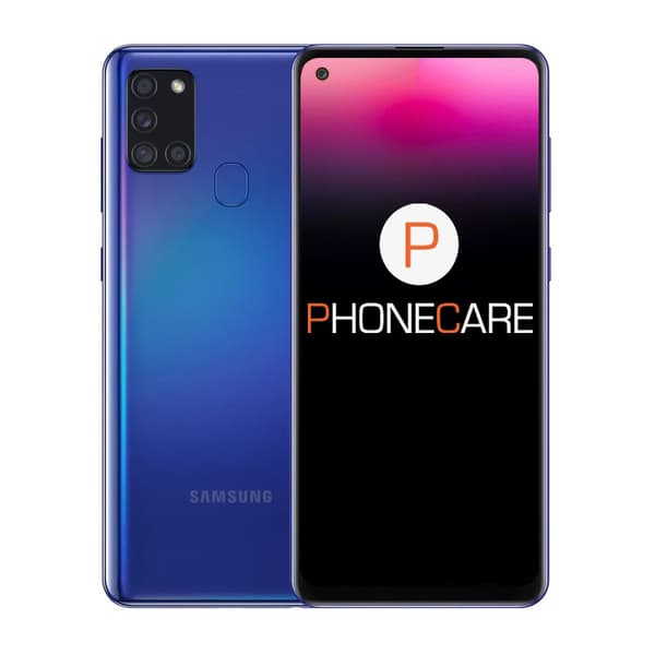 Begagnad Samsung Galaxy A21s Dual 32GB Blå – Använt skick (C) Blå