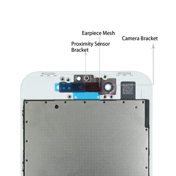 iPhone 8 LCD Skärm Refurbished - Vit Vit