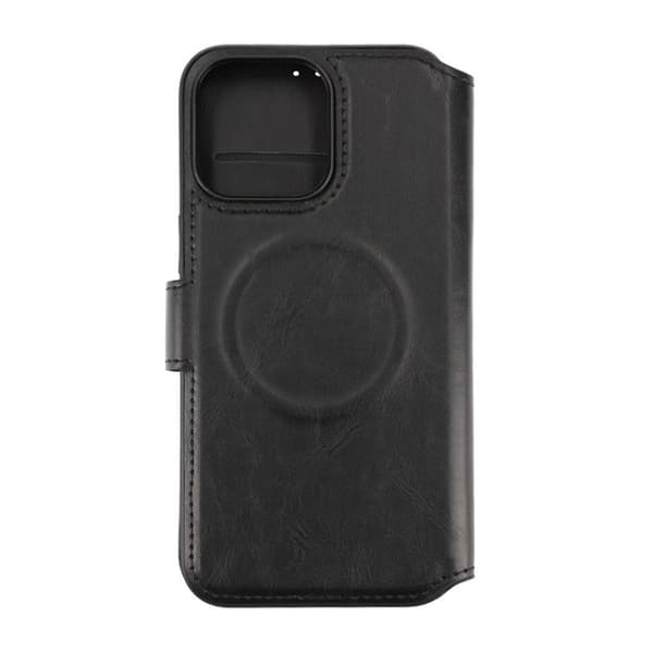 iPhone 15 Pro Max Wallet Case with Magsafe Rvelon - Black Svart