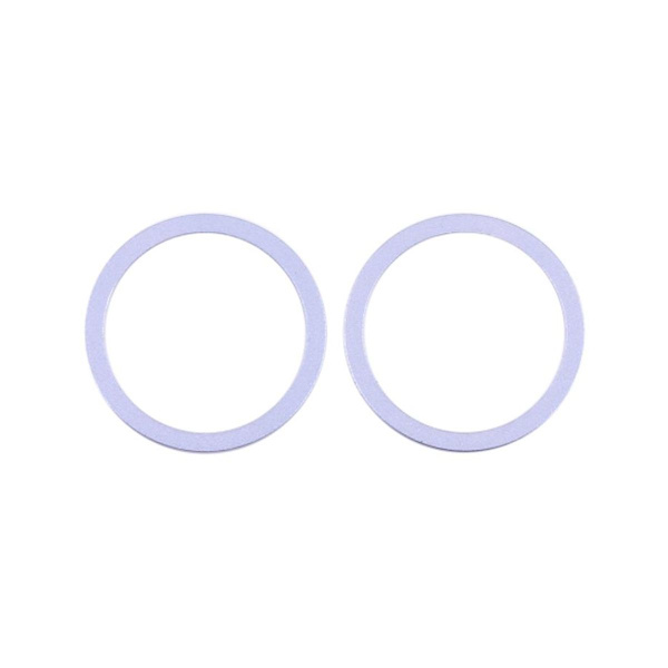 iPhone 12 Mini Linsskydd med Metallram (2 pack) - Lila Lila