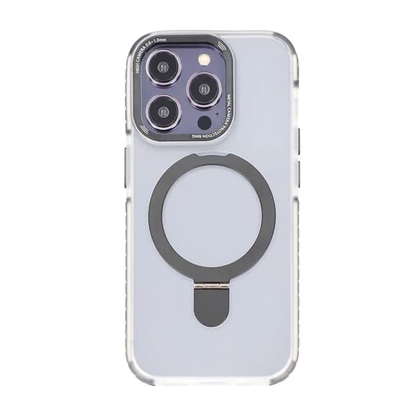 iPhone 15 Pro Max Mobilskal med Magsafe och Stativ - Grå Grå
