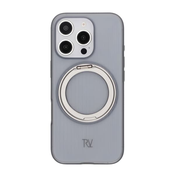 iPhone 16 Pro Max Rvelon Skal Roterande Magnet Stativ - Grå Grå