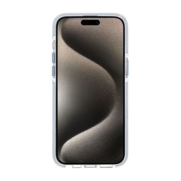 Patterned TPU Case for iPhone 15 Pro with MagSafe - Blue Blå