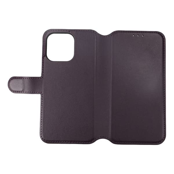 Plånboksfodral Läder Rvelon till iPhone 15 Pro Max - Lila Lila