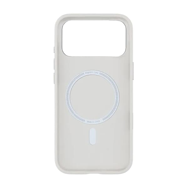 Mobilskal konstläder med Magsafe för iPhone 17 Pro - Vit Vit