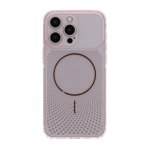 Ventilerat Mobilskal med Magsafe till iPhone 15 Pro Max - Rosa Rosa