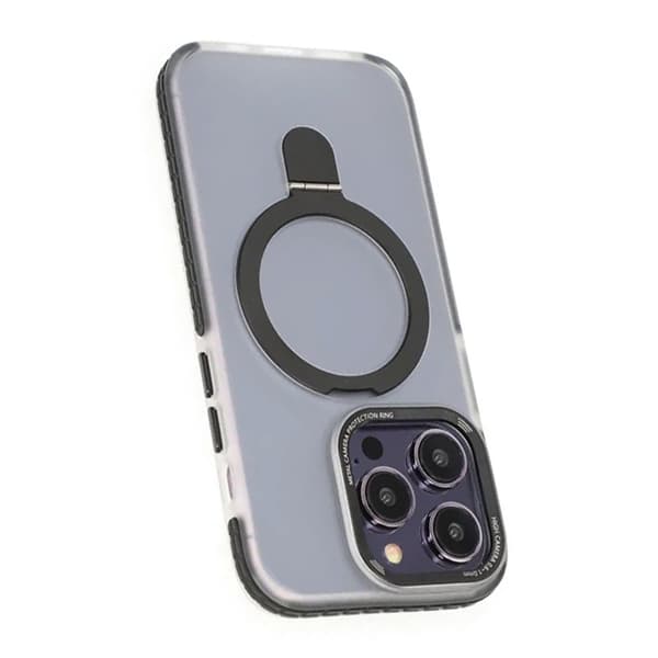 iPhone 15 Pro Max Mobilskal med Magsafe och Stativ - Svart Svart